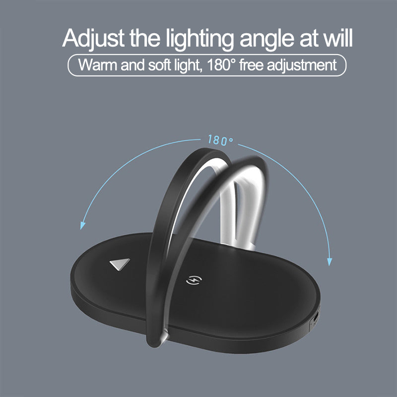 3-in-1 Foldable Wireless Charger Lamp