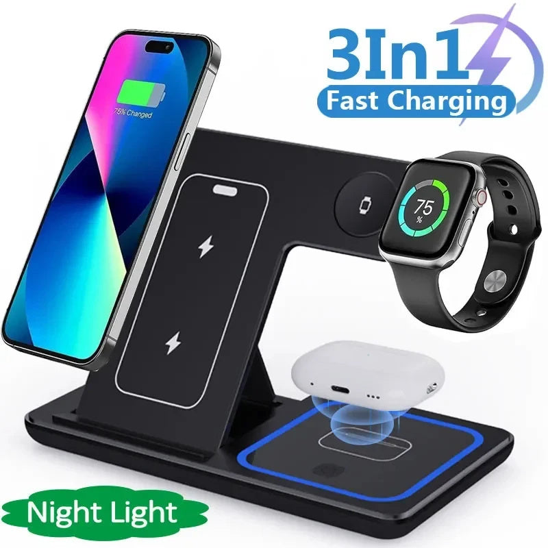 15W 3-in-1 Wireless Charger